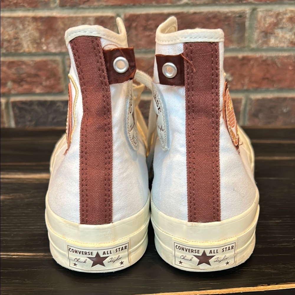 Retro Converse Chuck 70 High ‘Clubhouse High-Top Sneakers with Logo cream - Picture 4 of 15